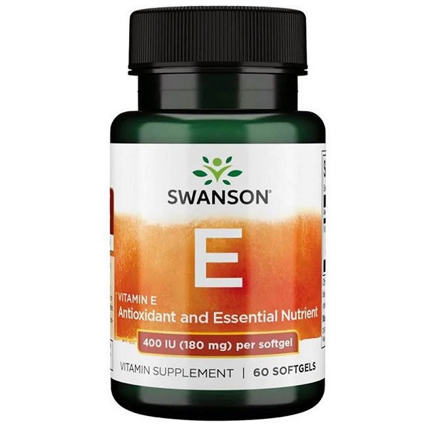 Vitamina E 400 UI, 60 capsule, Swanson (Concentratie: 60 capsule)