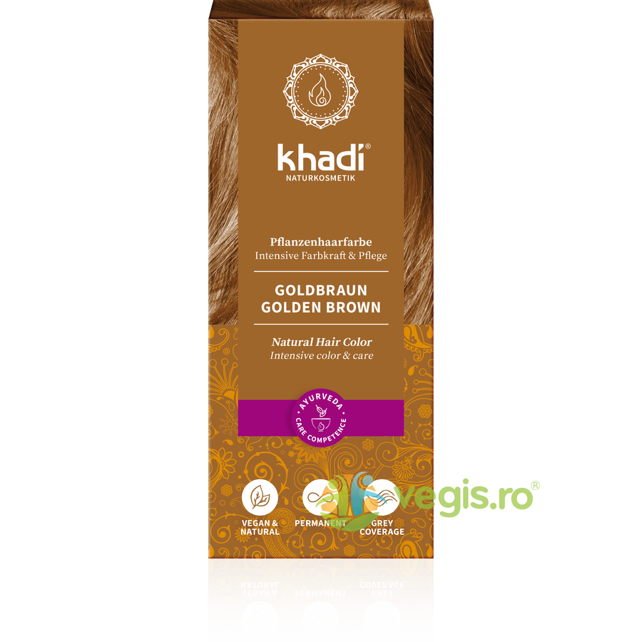 Vopsea de Par Naturala Saten Auriu 100g