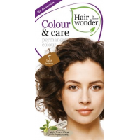 Vopsea permanenta fara amoniac, colour & care, 5 light brown, hairwonder  40+20ml HENNAPLUS