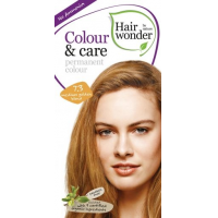 Vopsea permanenta fara amoniac, colour & care, 7.3 medium golden blond, hairwonder  40+20ml HENNAPLUS