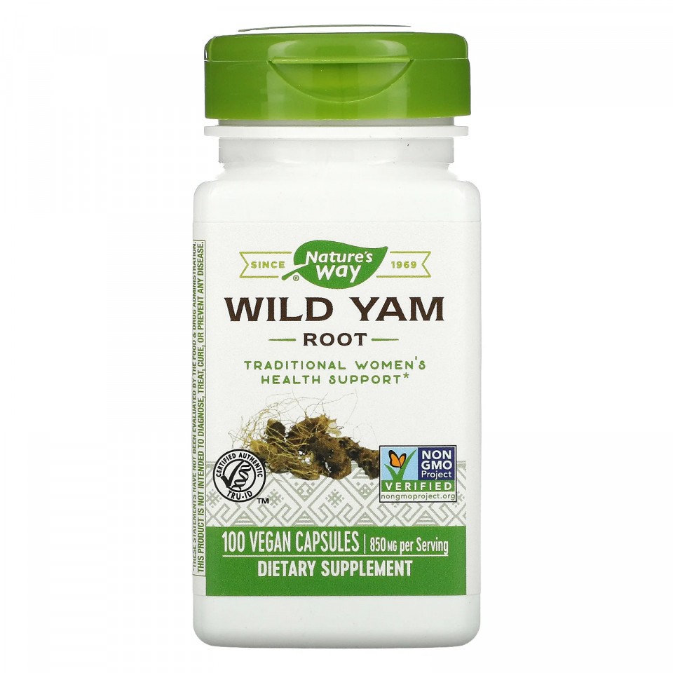 Wild Yam Root Natures Way, 100 capsule, Secom (Concentratie: 100 capsule)