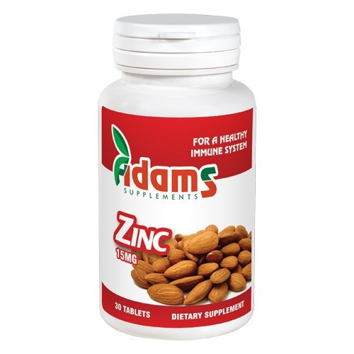 Zinc 15 mg Adams Vision (Gramaj: 30 capsule + 30 capsule)
