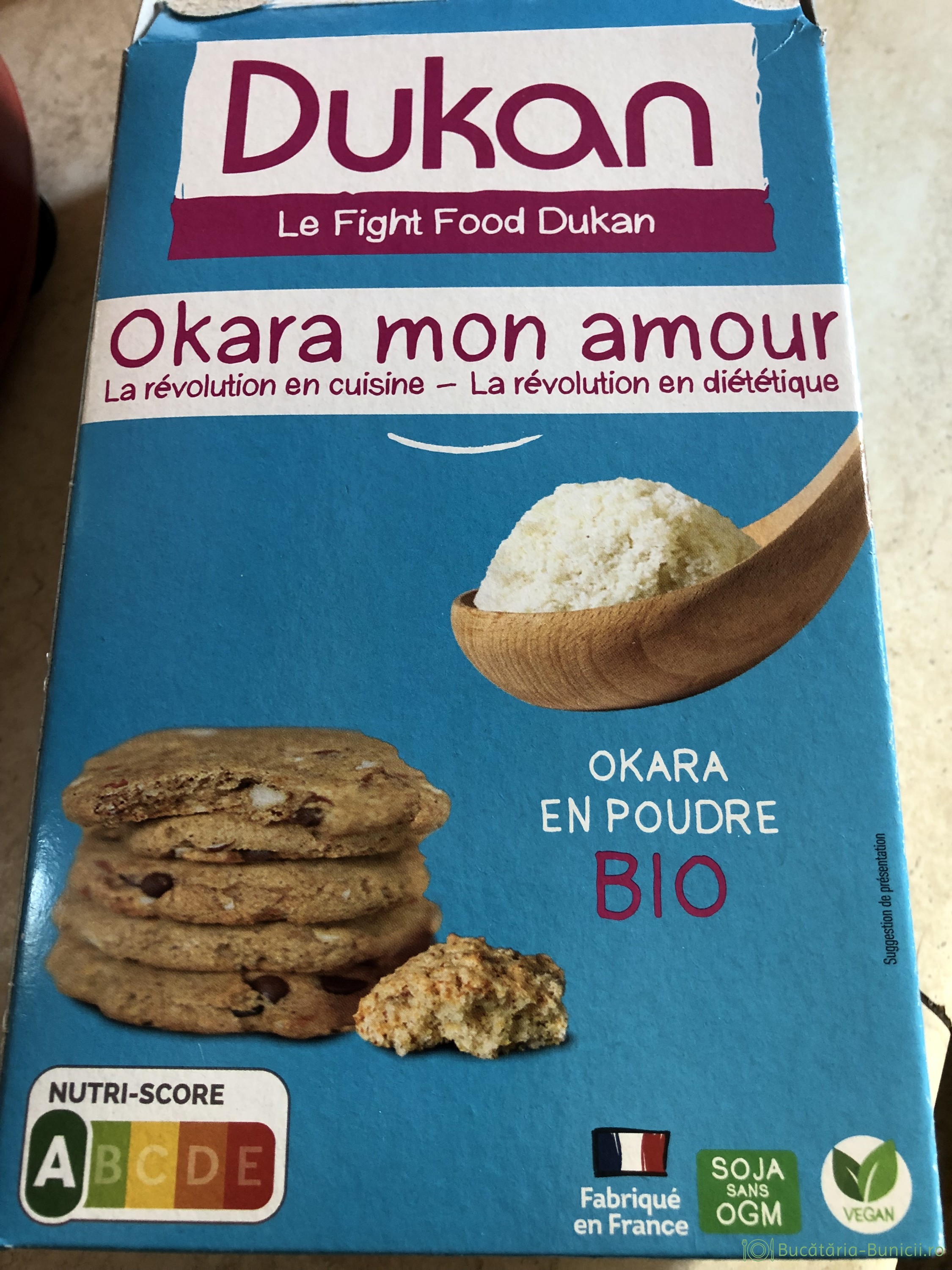 Chec simplu cu kefir, cacao si pudra de Okara