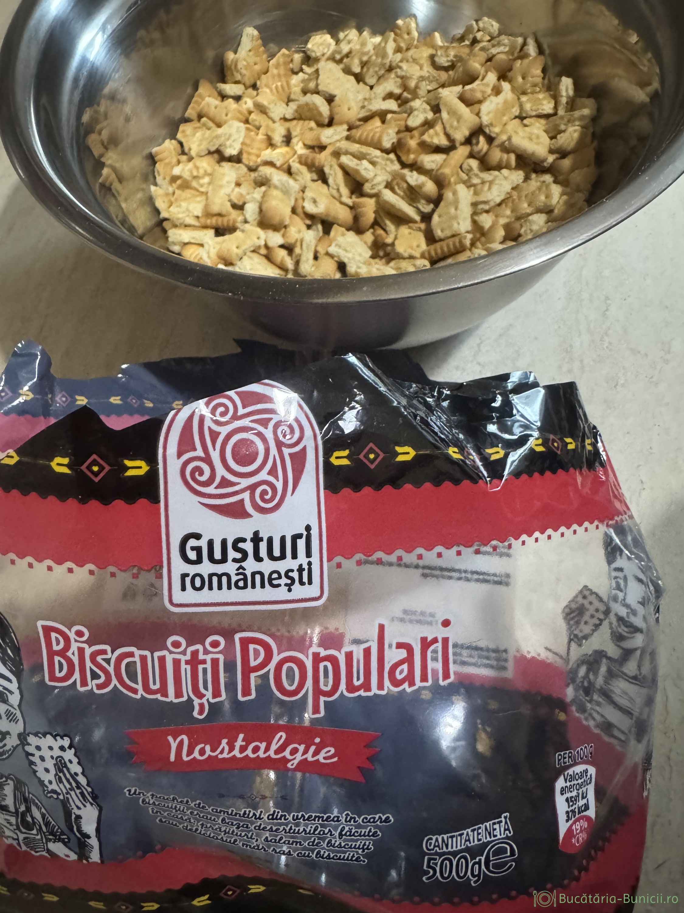 Salam de biscuiți fără zahar