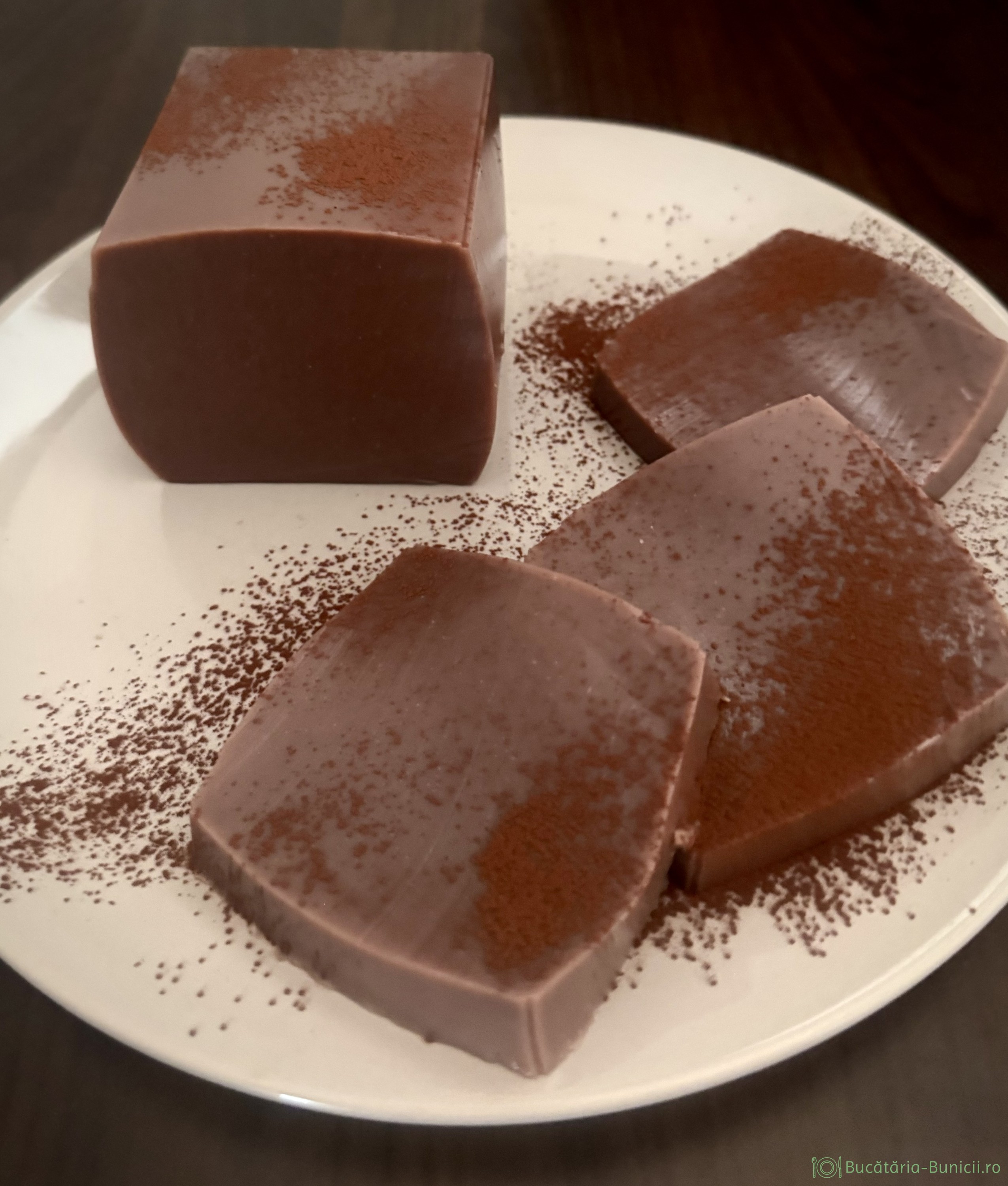 Budincă de ciocolată neagră dietetică de casa