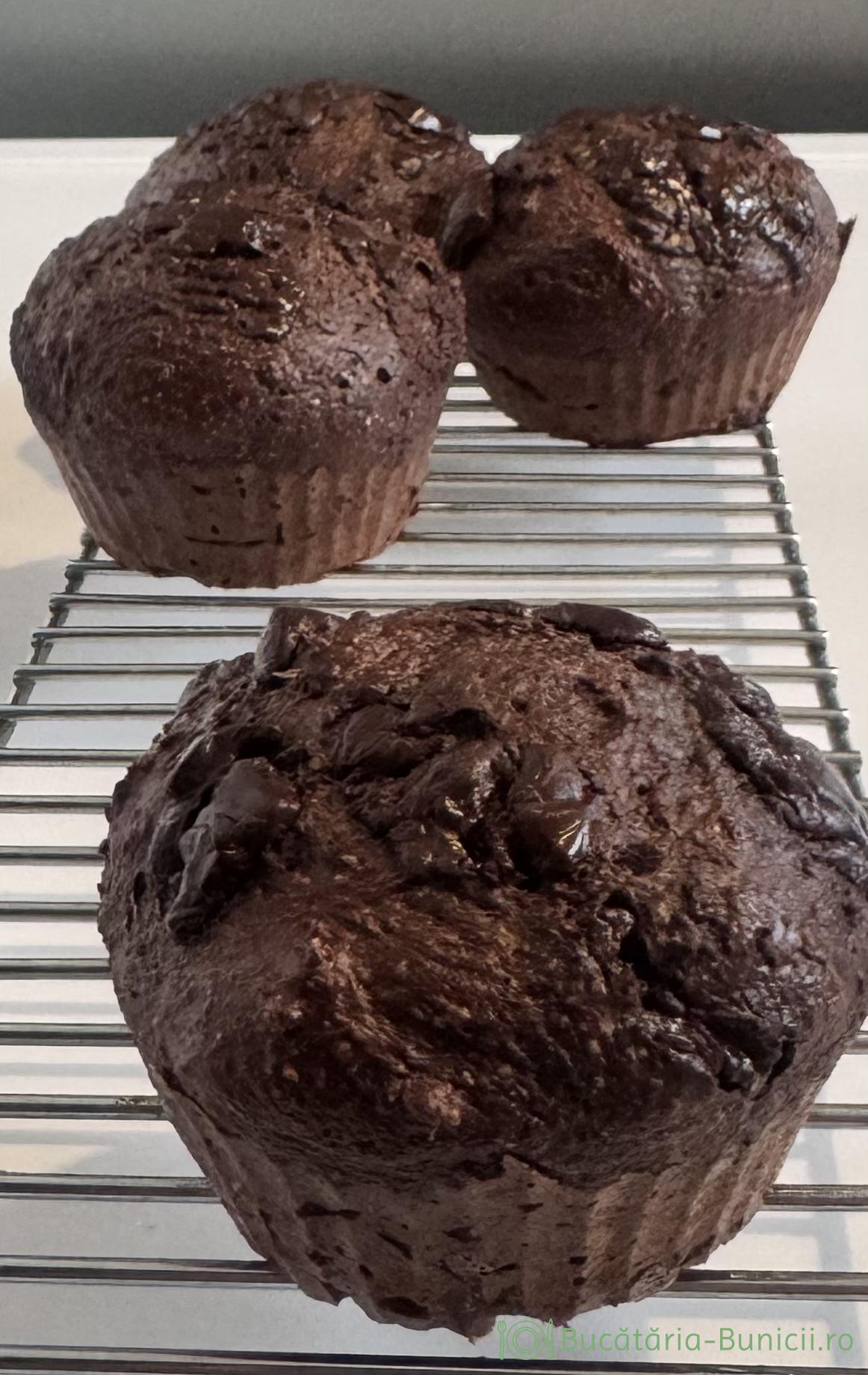Muffins cu cacao și ciocolată