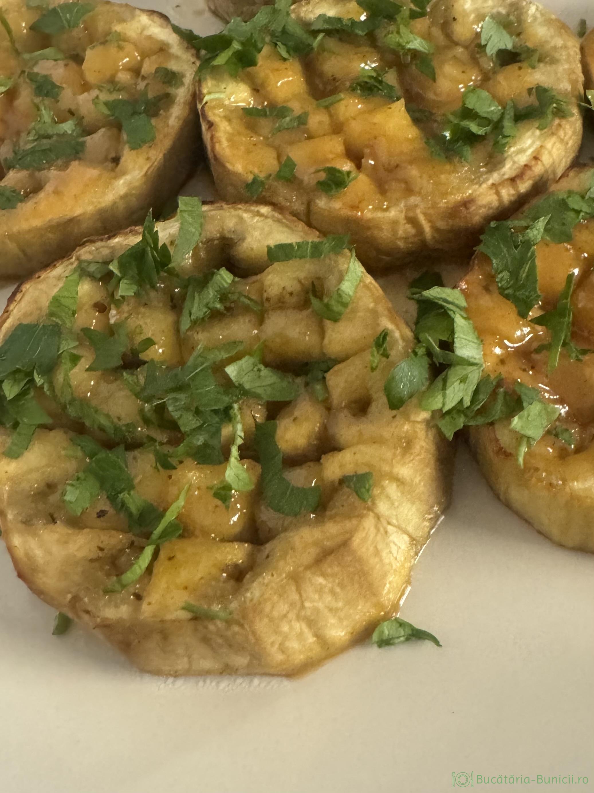 Vinete la cuptor cu muștar și miere